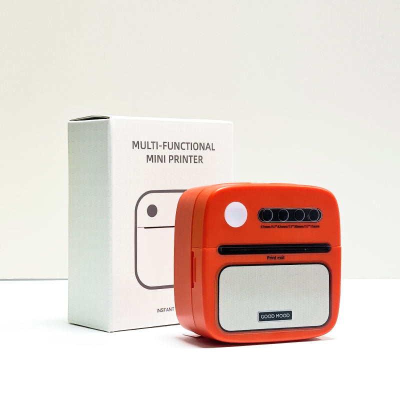 DOLEWA pocket mini thermal label printer mobile printer-Red